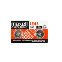Maxell LR 43 / 186 2-pack