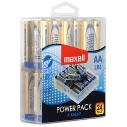 Maxell batterier, AA (LR06), Alkaline, 1,5V, 24-pack
