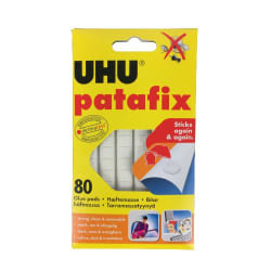 Häftmassa UHU Patafix 80x bitar Glue pads Haeftemasse Tarramassa Vit one size
