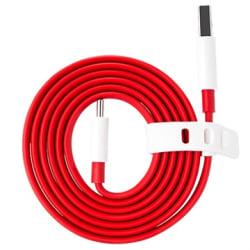OnePlus Warp Charge Typ-C Kabel 5461100018 - 1m - Röd / Vit Vit