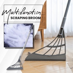 Wiper Broom Wipe Silikon Mop för tvätt kök golv fönster Grey