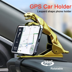 Cheetah HUD bilhållare Leopard mobiltelefon GPS-stativ Gold