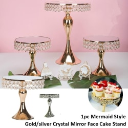 Kristalltårtställ Galvaniseringsspegel för Fondant Cupcake gold 20.4 x 20.4 x 20cm