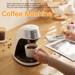 Single Serve K Cup Coffee Maker Thermal Drip Kaffemaskin white EU Plug