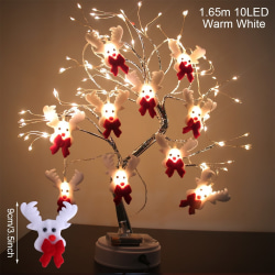 10 lysdioder 5.4ft Christmas Snowman String Lights Vattentäta lampor deer