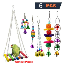 Pet Bell String Bridge Chain Swing Toy Bird Hanging Toy