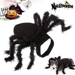 Pet Black Spider Costume Dog Cat Halloween Spider Cosplay Outfit XS (50cm)