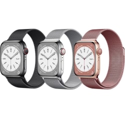 Armband Milanese Loop Apple Watch - Välj Färg Silver 38/40/41 MM