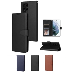 Samsung S22 Ultra Plånboksfodral - 3 Färger svart