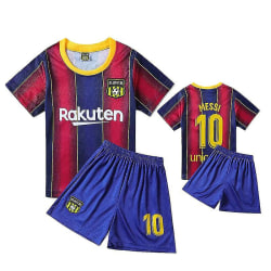 Sajy Kindergarten Barntröja Andas Jersey- set, Barcelona Röd Och Blå - Messi nr 10 110