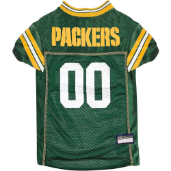 NFL Green Bay Packers Dog Jersey, Storlek: Small. Bästa fotbollströjedräkt för hundar och katter. Licensierad Jersey-tröja.