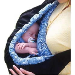 Front bär nyfödd baby swaddle barnomsorgsväska blå blomma