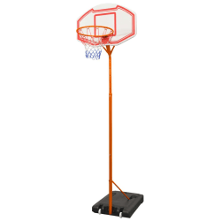 Basketkorg med ställning 305 cm Flerfärgsdesign