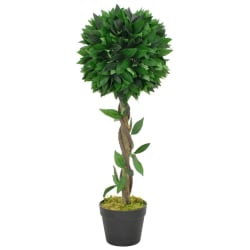 Konstväxt Lagerträd med kruka 70 cm grön Flerfärgsdesign