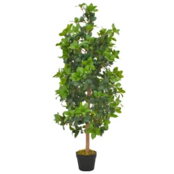 Konstväxt Lagerträd med kruka 120 cm grön Flerfärgsdesign
