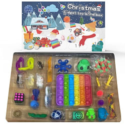 Adventskalender 2023, Fidget Toys Set 25st Sensory Fidget Toys Pack Julnedräkningskalender 1