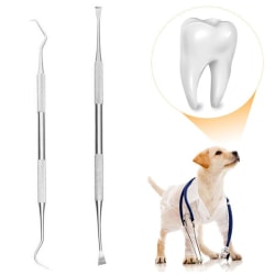 Professionella tandverktyg, tandavskiljare och tandskrapa för hundar