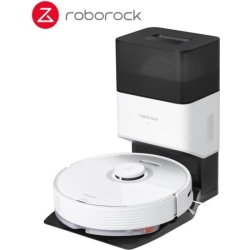 Roborock Q7max+ Vit - Robotdammsugare + 2-i-1 dammlåda och laddningsbas - Alexa