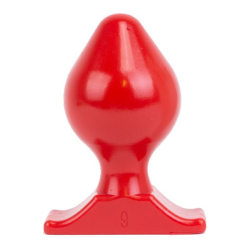 All Red Vinyl Anal Plug 16,5 cm XL Buttplug