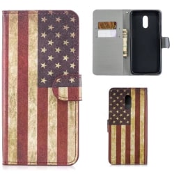 Plånboksfodral OnePlus 6T - Flagga USA