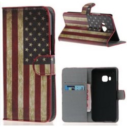 Plånboksfodral HTC One (M9) - Flagga USA