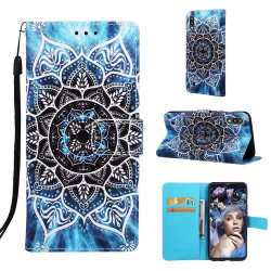 Plånboksfodral Samsung Galaxy A10 - Blå Mandala