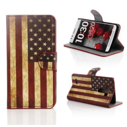 Plånboksfodral LG G3 (D855) - Flagga USA