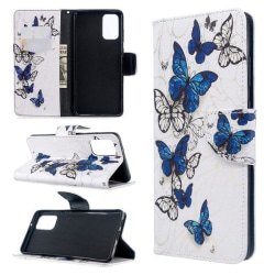 Plånboksfodral Samsung Galaxy S20 Plus – Blåa och Vita Fjärilar