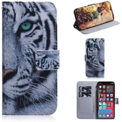 Plånboksfodral iPhone 12 Pro Max – Vit Tiger