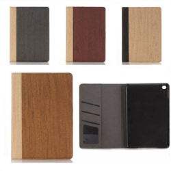 Plånboksfodral Ipad Mini 4 - Trä (välj mellan 4 färger) Ljusbrun