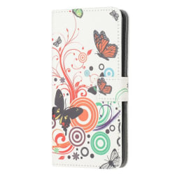 Plånboksfodral Samsung Galaxy S20 - Vit med Fjärilar