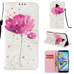 Plånboksfodral Samsung Galaxy J6 Plus – Rosa Blomma