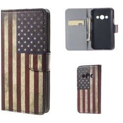 Plånboksfodral Samsung Xcover 3 (SM-G388F) - Flagga USA