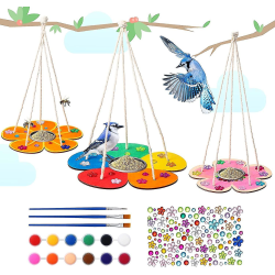 3-pack fågelmatare för barn Konst- och hantverkssats Gör det själv-barn utomhusaktiviteter hantverk