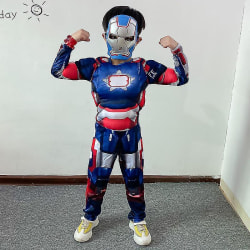 Iron Man Kläder Barnmuskeldräkter Cosplay Bal Party Marvel Kostymer