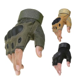 Taktisk Hård Knuck Half Finger Handskar Army Military Fingerless