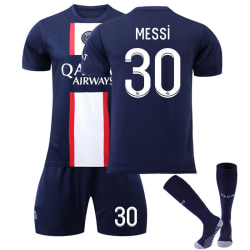 Fotbollströja träningsdräkt Messi fotbollskläder för barn #22