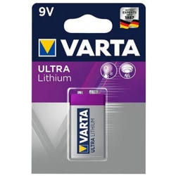 9V 10-års Litiumbatteri VARTA