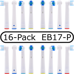 16.Pack Kompatibla Tandborsthuvud EB17-P Precision Clean