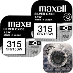 315 2-Pack SR716SW MAXELL Klockbatteri Silveroxid 1.55V