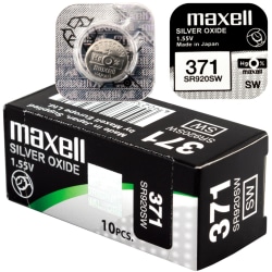 371 10-Pack SR920SW MAXELL Klockbatterier silveroxid 1.55V