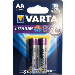 AA Litium 2--Pack VARTA 1,5V
