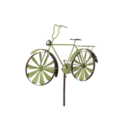 Trädgårdsstick Cykel Metall Grön 50x35/130cm