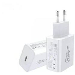 20W USB-C PD hurtigoplader White
