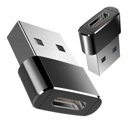 USB-adapter - USB typ A (hane) till USB-C (hona) - USB 3.1 Black M