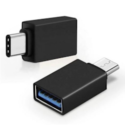 USB-C-adapter - USB-C (hane) till USB typ A (hona) 3.0 Black M