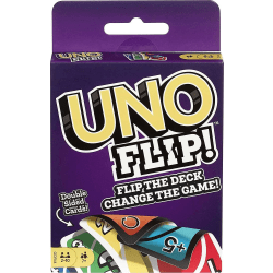 Uno Flip Family Card Game, med 112 kort, är en fantastisk present