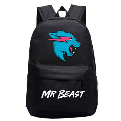 Mr Beast Ryggsäck för pojkar Tecknad skolväska bokväska A