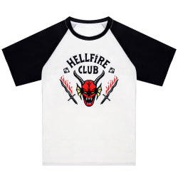 Stranger Things Hellfire Club Baseball T-shirt Unisex -tröja L