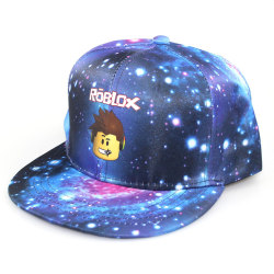 Tecknad Roblox-hatt för barn Game Starry Flat Rim cap Blue